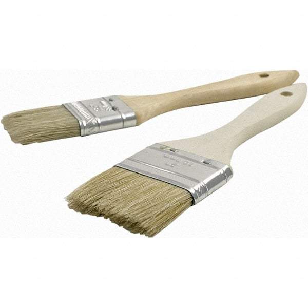 Brush Research Mfg. - 1" Flat Hog General Purpose Paint Brush - 1-5/8" Bristle Length, 6" Wood Beavertail Handle - Exact Tool & Supply
