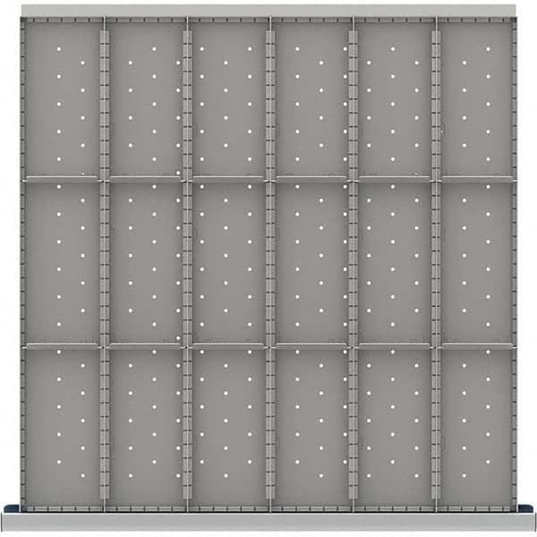 LISTA - 18-Compartment Drawer Divider Layout for 3.15" High Drawers - Exact Tool & Supply