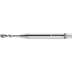 Walter-Prototyp - #4-40 UNC 2 Flute 2B Semi-Bottoming Spiral Flute Tap - High Speed Steel, Bright Finish, 56mm OAL, Right Hand Flute, Right Hand Thread - Exact Tool & Supply