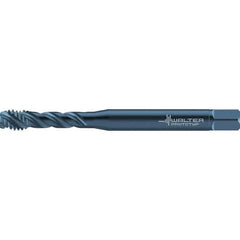 Walter-Prototyp - Metric 3 Flute 6HX Semi-Bottoming Spiral Flute Tap - High Speed Steel, Oxide Finish, 90mm OAL, Right Hand Flute, Right Hand Thread, Series TC117 - Exact Tool & Supply