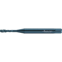 Walter-Prototyp - #2-56 UNC 3 Flute 2B/3B Semi-Bottoming Spiral Flute Tap - High Speed Steel, Oxide Finish, 45mm OAL, Right Hand Flute, Right Hand Thread, Series TC117 - Exact Tool & Supply