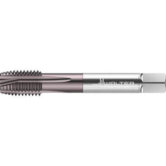 Walter-Prototyp - 7/8-14 UNF 4 Flute 2B Plug Spiral Point Tap - High Speed Steel, TiAlN Finish, Right Hand Thread, Series TC217 - Exact Tool & Supply