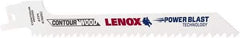 Lenox - 6" Long x 7/16" Thick, Bi-Metal Reciprocating Saw Blade - Tapered Profile, 6 TPI, Toothed Edge, Universal Shank - Exact Tool & Supply