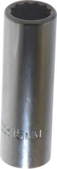 Proto - 3/8" Drive, Deep Hand Socket - 12 Points, 2-3/4" OAL, Chrome Finish - Exact Tool & Supply