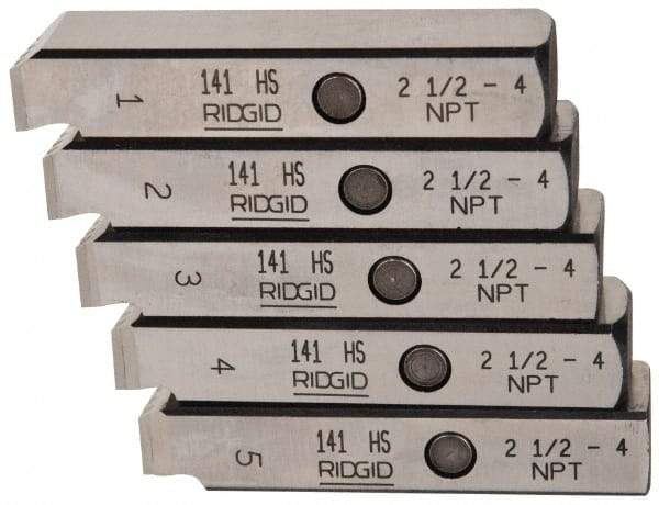 Ridgid - 2-1/2 - 8 - 4-8 NPT Thread, 15° Hook Angle, Right Hand, High Speed Steel Pipe Chaser - Ridgid 141 Compatibility - Exact Tool & Supply