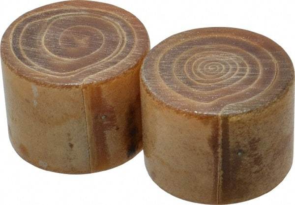 Garland - 1-3/4" Face Diam, Grade Medium Soft, Natural Hammer Tip/Face - Rawhide - Exact Tool & Supply