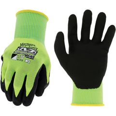 Mechanix Wear - Size M (8) Nitrile Coated Nylon High Visibility Work Gloves - Exact Tool & Supply