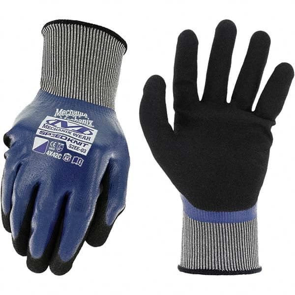 Mechanix Wear - Size 2XL (11) Nitrile Coated Nylon Waterproof & Cut Resistant Work Gloves - Exact Tool & Supply