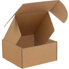 Made in USA - Pack of (50), 4" Wide x 4" Long x 4" High Crushproof Mailers - Exact Tool & Supply