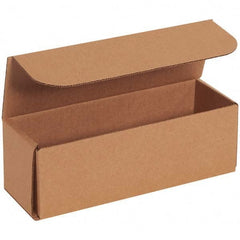 Made in USA - Pack of (50), 3" Wide x 9" Long x 3" High Corrugated Shipping Boxes - Exact Tool & Supply