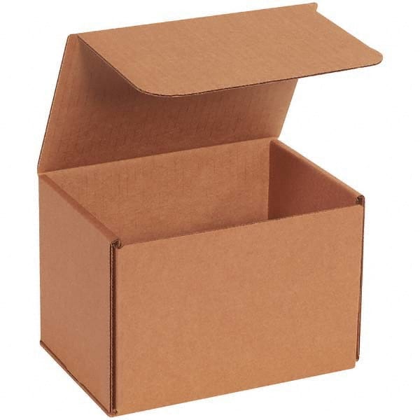 Made in USA - Pack of (50), 5" Wide x 7" Long x 5" High Corrugated Shipping Boxes - Exact Tool & Supply