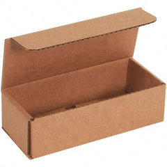 Made in USA - Pack of (50), 3" Wide x 7" Long x 2" High Corrugated Shipping Boxes - Exact Tool & Supply