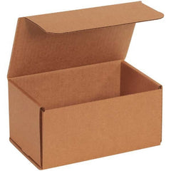 Made in USA - Pack of (50), 5" Wide x 8" Long x 4" High Corrugated Shipping Boxes - Exact Tool & Supply
