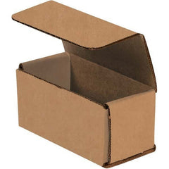 Made in USA - Pack of (50), 2" Wide x 4" Long x 2" High Corrugated Shipping Boxes - Exact Tool & Supply