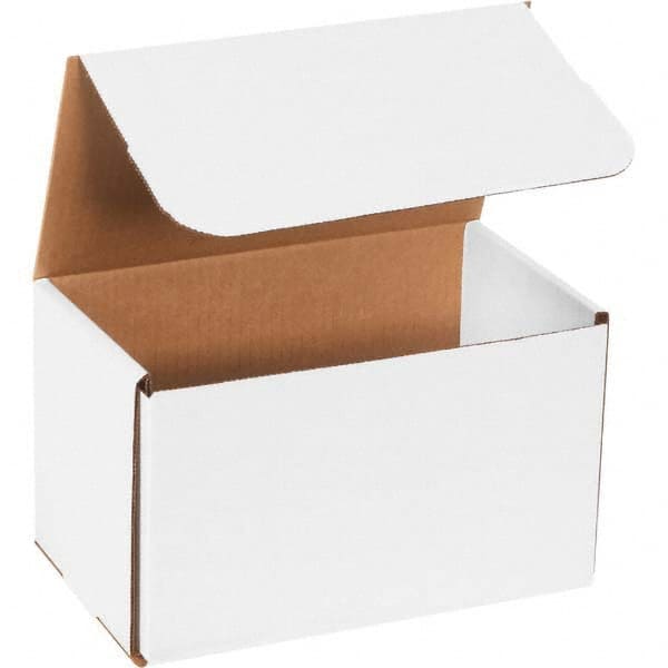 Made in USA - Pack of (50), 6" Wide x 10" Long x 5" High Corrugated Shipping Boxes - Exact Tool & Supply