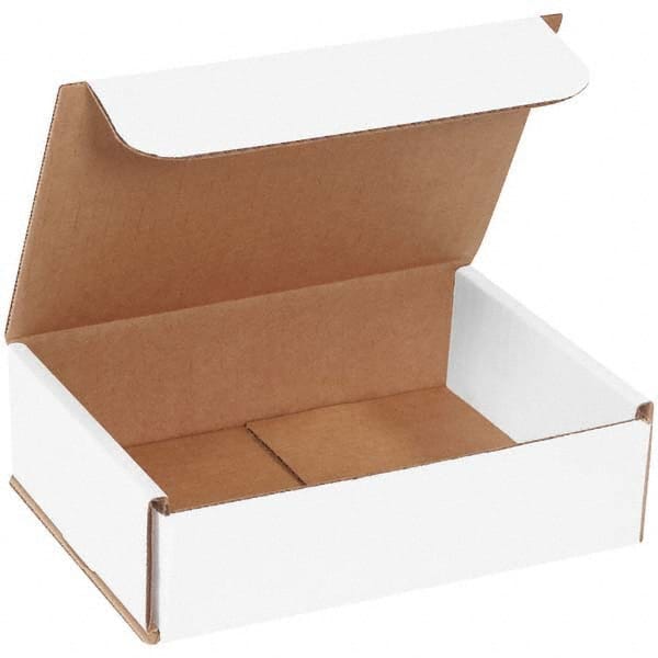 Made in USA - Pack of (50), 6" Wide x 7" Long x 2" High Corrugated Shipping Boxes - Exact Tool & Supply