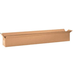 Made in USA - Pack of (15), 6" Wide x 60" Long x 6" High Corrugated Shipping Boxes - Exact Tool & Supply