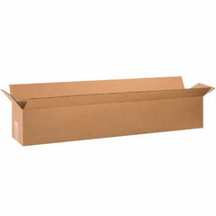 Made in USA - Pack of (5), 10" Wide x 60" Long x 10" High Corrugated Shipping Boxes - Exact Tool & Supply