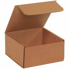 Made in USA - Pack of (50), 8" Wide x 8" Long x 4" High Corrugated Shipping Boxes - Exact Tool & Supply