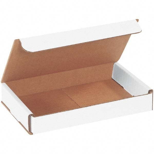 Made in USA - Pack of (50), 5" Wide x 7" Long x 1" High Corrugated Shipping Boxes - Exact Tool & Supply