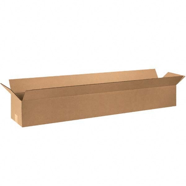 Made in USA - Pack of (15), 8" Wide x 60" Long x 8" High Corrugated Shipping Boxes - Exact Tool & Supply