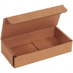 Made in USA - Pack of (50), 3-1/4" Wide x 6-1/2" Long x 1-1/4" High Corrugated Shipping Boxes - Exact Tool & Supply