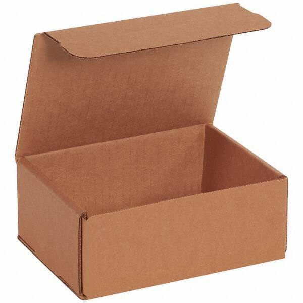 Made in USA - Pack of (50), 4-7/8" Wide x 6-1/2" Long x 2-5/8" High Corrugated Shipping Boxes - Exact Tool & Supply