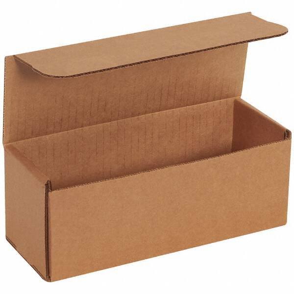 Made in USA - Pack of (50), 3" Wide x 8" Long x 3" High Corrugated Shipping Boxes - Exact Tool & Supply