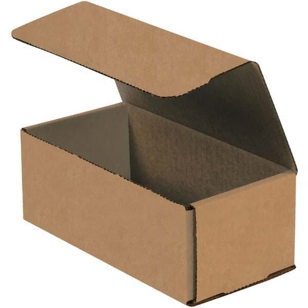 Made in USA - Pack of (50), 5" Wide x 7" Long x 3" High Corrugated Shipping Boxes - Exact Tool & Supply