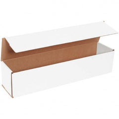 Made in USA - Pack of (50), 4" Wide x 20" Long x 4" High Corrugated Shipping Boxes - Exact Tool & Supply