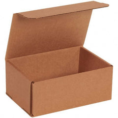 Made in USA - Pack of (50), 6" Wide x 7" Long x 3" High Corrugated Shipping Boxes - Exact Tool & Supply