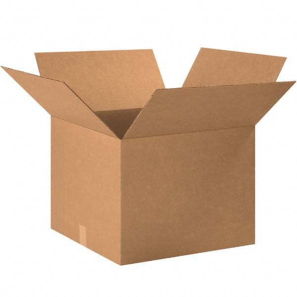Made in USA - Pack of (20), 20" Wide x 20" Long x 15" High Corrugated Shipping Boxes - Exact Tool & Supply
