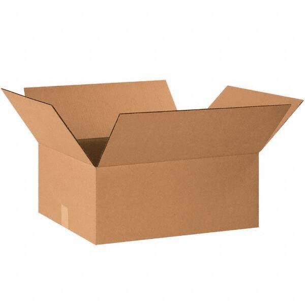 Made in USA - Pack of (25), 16" Wide x 20" Long x 9" High Corrugated Shipping Boxes - Exact Tool & Supply