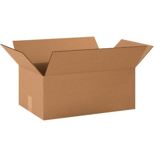 Made in USA - Pack of (25), 13" Wide x 19" Long x 10" High Corrugated Shipping Boxes - Exact Tool & Supply