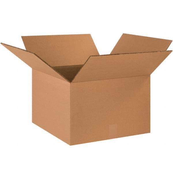 Made in USA - Pack of (10), 16" Wide x 18" Long x 16" High Corrugated Shipping Boxes - Exact Tool & Supply