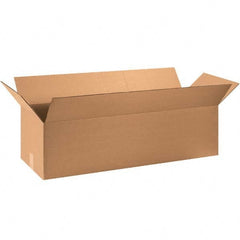 Made in USA - Pack of (20), 12" Wide x 36" Long x 8" High Corrugated Shipping Boxes - Exact Tool & Supply