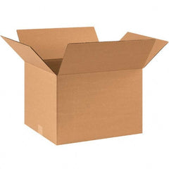Made in USA - Pack of (25), 14-3/4" Wide x 17-1/2" Long x 12-1/2" High Corrugated Shipping Boxes - Exact Tool & Supply