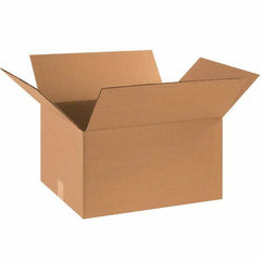 Made in USA - Pack of (25), 14" Wide x 18" Long x 10" High Corrugated Shipping Boxes - Exact Tool & Supply