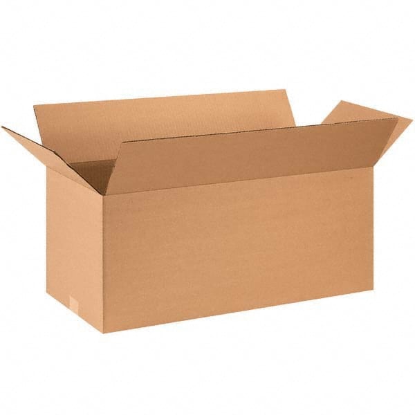 Made in USA - Pack of (20), 12" Wide x 28" Long x 12" High Corrugated Shipping Boxes - Exact Tool & Supply