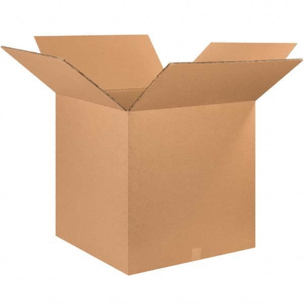 Made in USA - Pack of (5), 25" Wide x 25" Long x 25" High Corrugated Shipping Boxes - Exact Tool & Supply