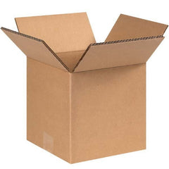 Made in USA - Pack of (15), 7" Wide x 7" Long x 7" High Heavy Duty Corrugated Boxes - Exact Tool & Supply