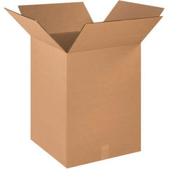 Made in USA - Pack of (15), 16" Wide x 16" Long x 18" High Heavy Duty Corrugated Boxes - Exact Tool & Supply