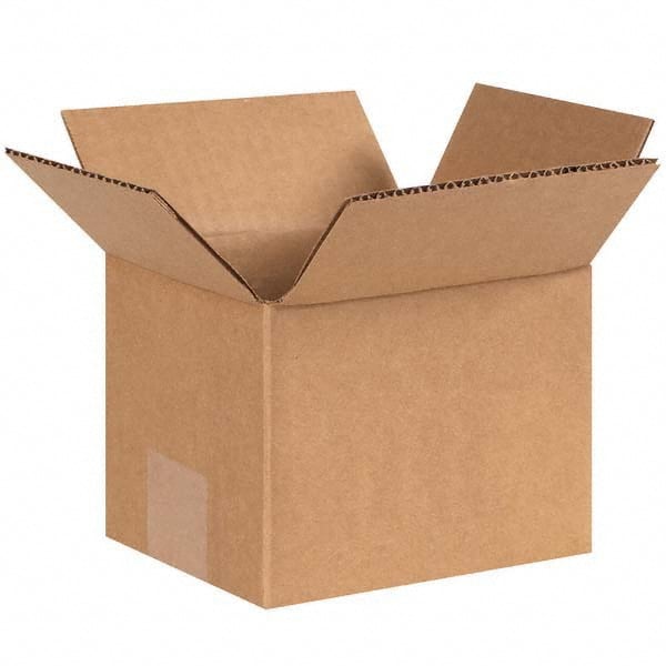 Made in USA - Pack of (25), 6" Wide x 7" Long x 5" High Moving Boxes - Exact Tool & Supply