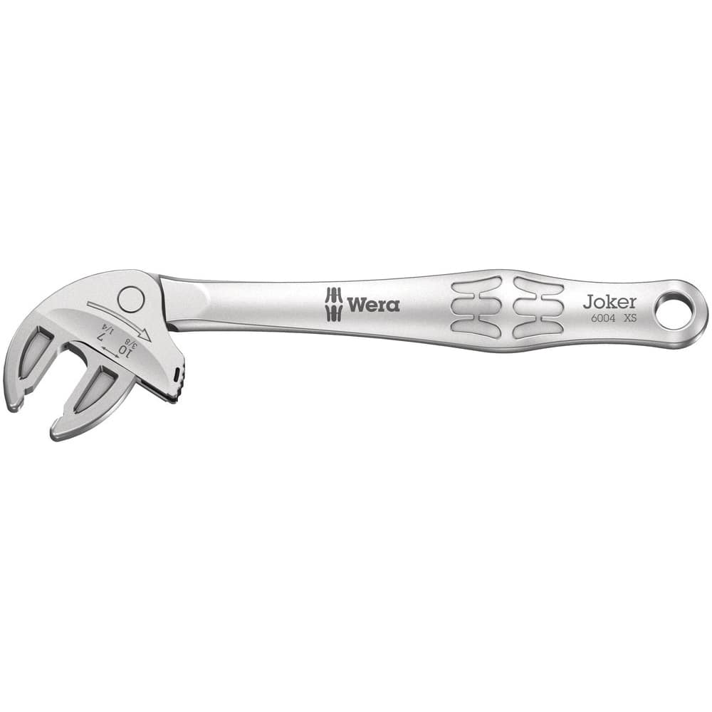 Wera - Spanner Wrenches & Sets; Tool Type: Adjustable Ratcheting Wrench ; Minimum Capacity (mm): 7 ; Minimum Capacity (Inch): 1/4 ; Maximum Capacity (mm): 10.000 ; Maximum Capacity (Inch): 3/8 ; Overall Length (Inch): 5.51 - Exact Tool & Supply
