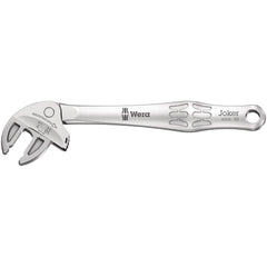 Wera - Spanner Wrenches & Sets; Tool Type: Adjustable Ratcheting Wrench ; Minimum Capacity (mm): 7 ; Minimum Capacity (Inch): 1/4 ; Maximum Capacity (mm): 10.000 ; Maximum Capacity (Inch): 3/8 ; Overall Length (Inch): 5.51 - Exact Tool & Supply