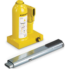 Enerpac - Manual Bottle, Screw, Ratchet & Hydraulic Jacks Type: Hydraulic Bottle Jack Load Capacity (Ton): 3 (Inch) - Exact Tool & Supply