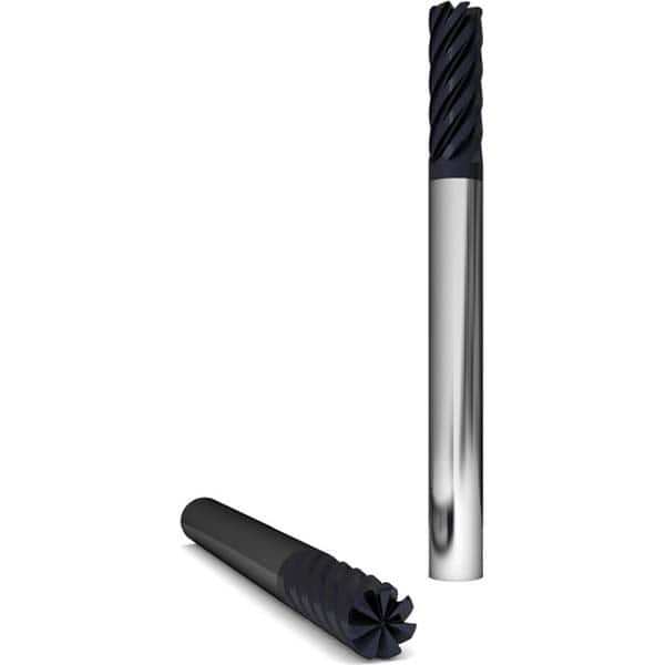 GWS - 1" Diam 7 Flute Solid Carbide 0.03" Corner Radius End Mill - Exact Tool & Supply