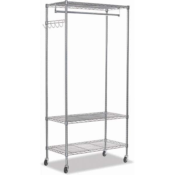 ALERA - Coat Racks, Hooks & Shelving Type: Garment Rack Number of Hooks: 5 - Exact Tool & Supply