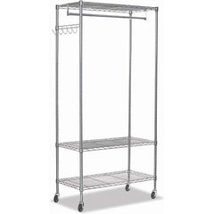 ALERA - Coat Racks, Hooks & Shelving Type: Garment Rack Number of Hooks: 5 - Exact Tool & Supply