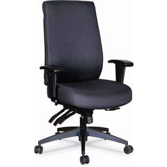 ALERA - Swivel & Adjustable Office Chairs Type: High Back Chair Color: Black - Exact Tool & Supply